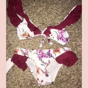 Goodnight macaroon swim suit small NWT